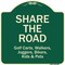 Signmission Designer Series Sign-Share The Road, Green Heavy-Gauge Aluminum, 18" x 18", G-1818-9892 A-DES-G-1818-9892 - alternate 1